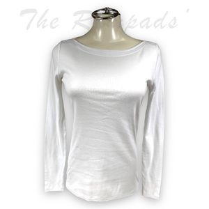 Gap Solid White Long-sleeve T-shirt Size Women’s Small